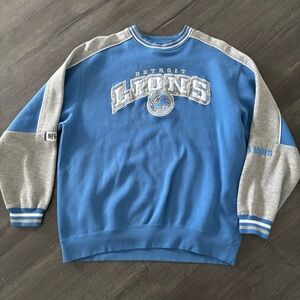 Vintage NFL Detroit Lions Crewneck Sweatshirt Size XL Football Y2K Pullover